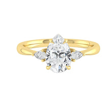 Load image into Gallery viewer, Mia Pear 0.90ct SUPERNOVA Moissanite 18K Yellow Gold
