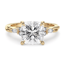 Load image into Gallery viewer, LUCCE ALESSA™ Cushion Celeste Moissanite 1.11ct 14K Yellow Gold