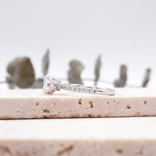 Load image into Gallery viewer, Lucce Lucia Halo Pavé Round Moissanite