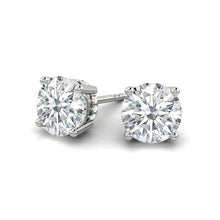 Load image into Gallery viewer, Lucce Kaela Round Earrings 2.10CTW Lab Diamond IGI Platinum