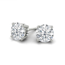 Load image into Gallery viewer, Kaela Earrings Round Moissanite