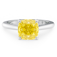 Load image into Gallery viewer, Lucce Azalea Cushion Sunburst Yellow Diamond