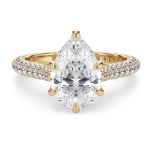 Load image into Gallery viewer, Lucce Azalea Luxe Pear Moissanite
