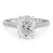 Load image into Gallery viewer, Lucce Azalea Pavé Cushion Diamond