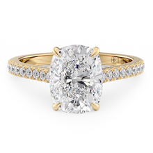 Load image into Gallery viewer, Lucce Azalea Pavé Cushion Diamond