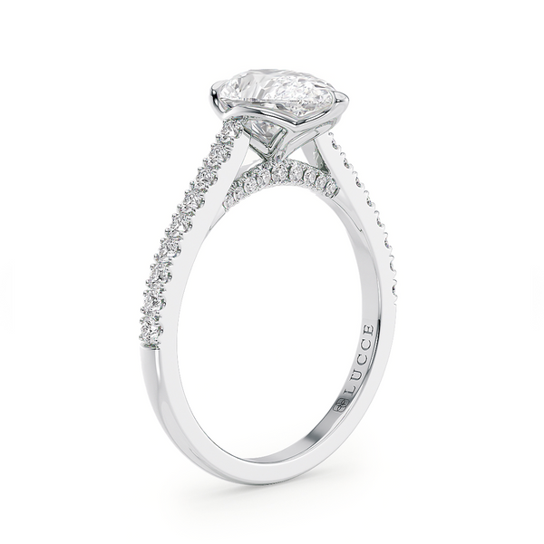 Lucce Azalea Pavé Pear Diamond