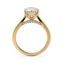 Load image into Gallery viewer, Lucce Azalea Round Lab Diamond 1.09ct D VVS2 Id IGI 18K Yellow Gold