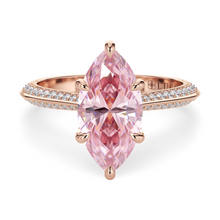Load image into Gallery viewer, LUCCE ECUADORIAN™ Pavé Marquise ROSÉ™ Pink Diamond