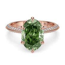 Load image into Gallery viewer, LUCCE ECUADORIAN™ Pavé Oval VERDANT™ Green Diamond