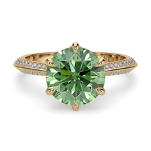 Load image into Gallery viewer, LUCCE ECUADORIAN™ Pavé Round VERDANT™ Green Diamond