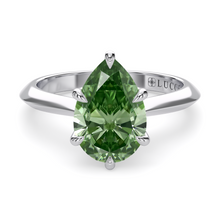 Load image into Gallery viewer, LUCCE ECUADORIAN™ Pear VERDANT™ Lab Diamond 1.06ct FVG VVS2 IGI 14K White Gold