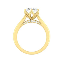 Load image into Gallery viewer, Azalea 0.52ct D VVS2 Id GIA 14K Yellow Gold
