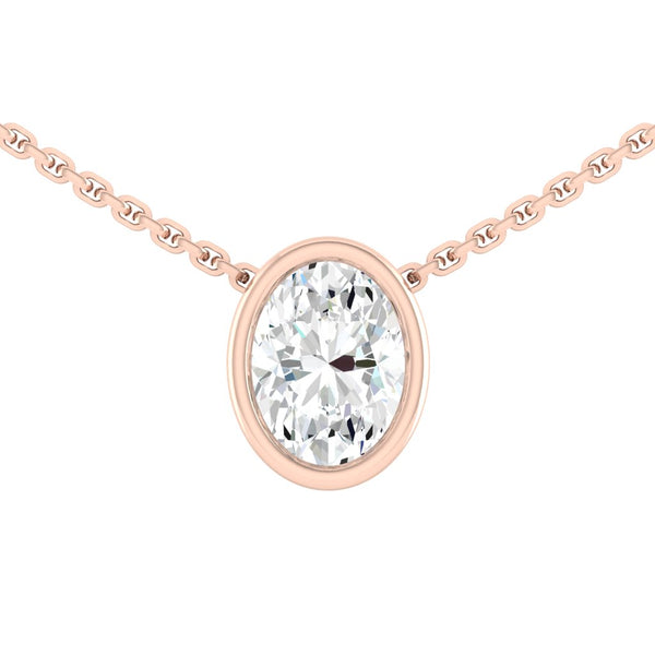 Lucce Carla Oval Necklace Diamond