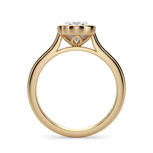 Load image into Gallery viewer, Lucce Carla Oval Lab Diamond 0.57ct D VVS2 IGI 14K Yellow Gold