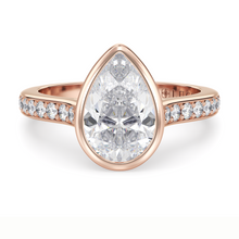 Load image into Gallery viewer, Lucce Carla Pavé Pear Diamond