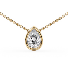 Load image into Gallery viewer, Lucce Carla Pear Necklace Diamond