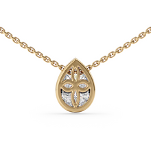 Load image into Gallery viewer, Lucce Carla Pear Necklace Diamond