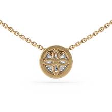 Load image into Gallery viewer, Lucce Carla Round Necklace 0.25CT Lab Diamond 14K Yellow Gold