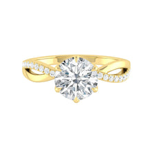 Load image into Gallery viewer, Lucce Fiore Sei Round Moissanite