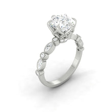 Load image into Gallery viewer, Lucce Christine Round Moissanite