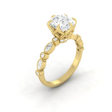 Load image into Gallery viewer, Lucce Christine Round Moissanite