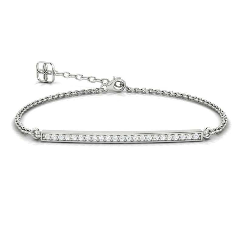 Kaela Bar Bracelet Moissanite