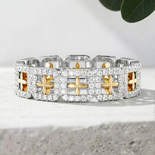 Load image into Gallery viewer, LUCCE CONSTANCE™ Elle Polished 0.48ctw Lab Diamond 18K White/Yellow Gold