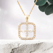 Load image into Gallery viewer, Lucce Constance Necklace 1.25CTW Lab Diamond 14K Yellow Gold