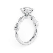 Load image into Gallery viewer, Constance Petal Oval Engagement Ring with Lab or Natural Diamond and marquise accents in Gold or Platinum
Lucce, Manila, Philippines
