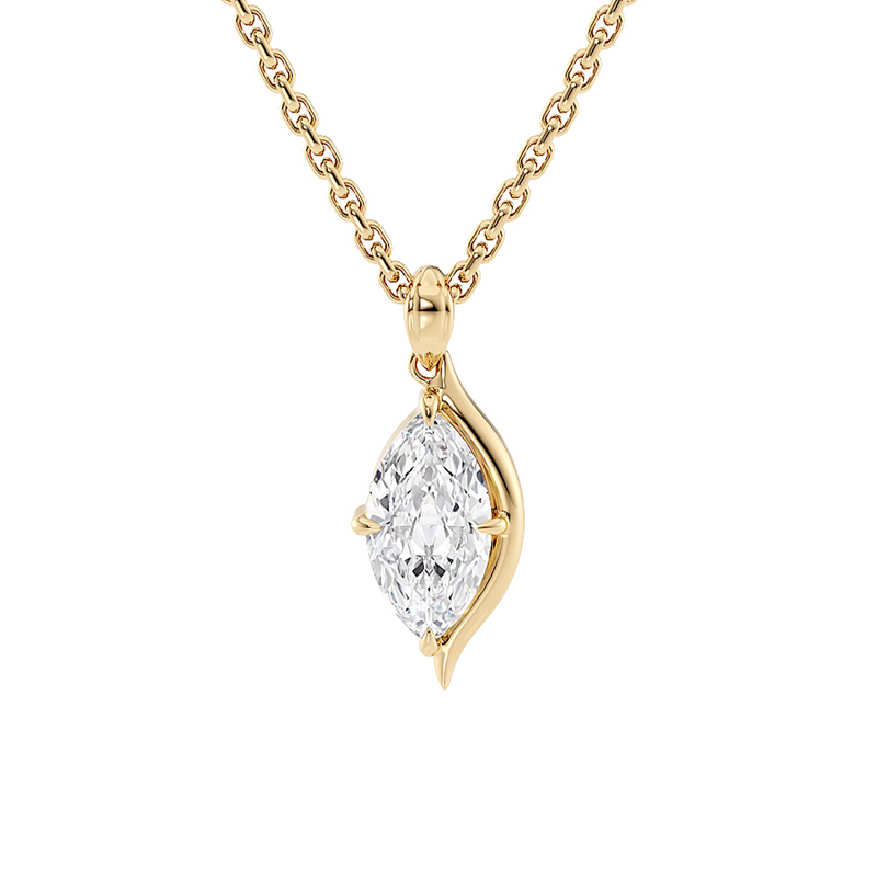 Lucce Constance Solitaire Necklace Diamond