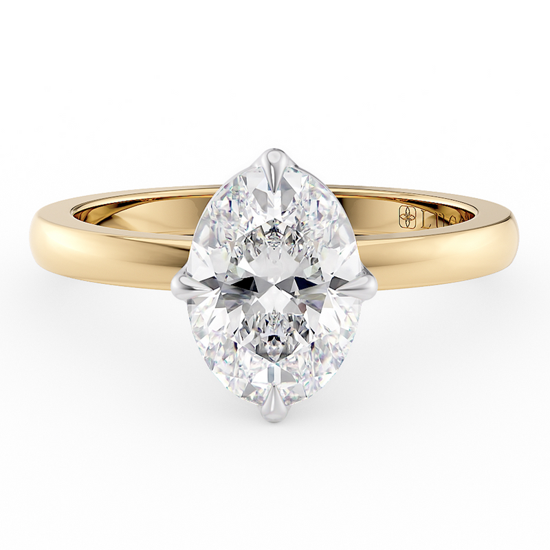 Lucce Constance Solitaire Oval Diamond