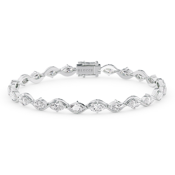 Lucce Constance Tennis Bracelet 5.50CTW Lab Diamond 14K White Gold