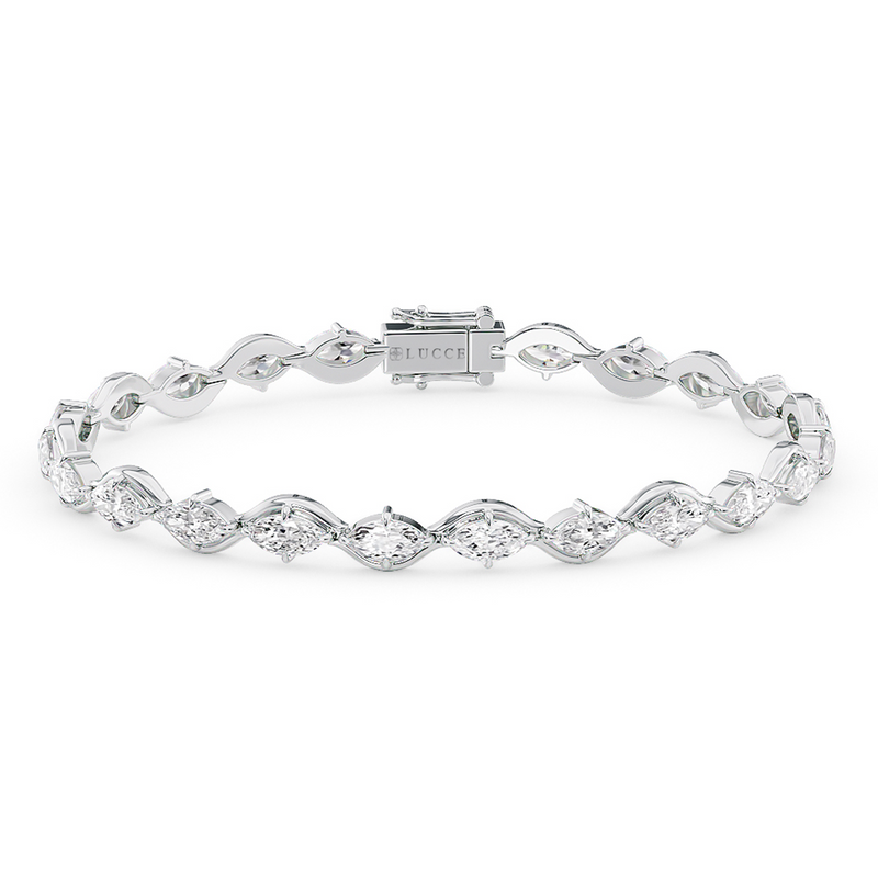 Lucce Constance Tennis Bracelet 5.50CTW Lab Diamond 14K White Gold