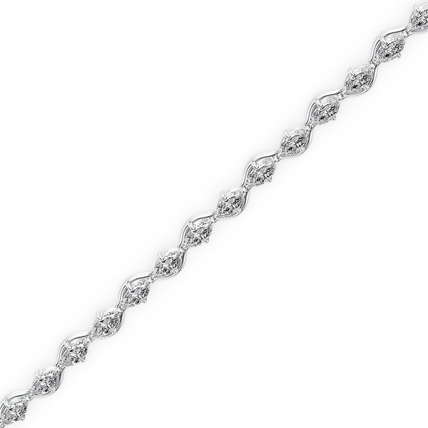 Lucce Constance Tennis Bracelet 5.50CTW Lab Diamond 14K White Gold