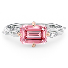 Load image into Gallery viewer, Lucce Constance Vielle Emerald Rosé Pink Diamond