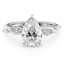 Load image into Gallery viewer, LUCCE CONSTANCE™ Viello Pear Natural Diamond 0.70ct H VS2 GIA Platinum