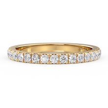 Load image into Gallery viewer, LUCCE Half Eternity Pavé Diamond Ring in Gold or Platinum