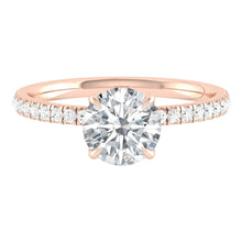 Load image into Gallery viewer, Lucce Lucia Halo Pavé Round Moissanite