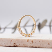 Load image into Gallery viewer, Lucce Rivera 7-Stone 0.77CTW Lab Diamond 18K Yellow Gold