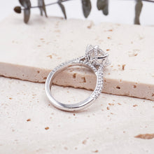 Load image into Gallery viewer, Lucce Azalea Luxe 3.10ct Premium Moissanite Platinum