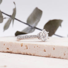 Load image into Gallery viewer, Lucce Angela Pavé Round Moissanite
