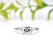 Load image into Gallery viewer, Linea Asscher 1.0ct SUPERNOVA Moissanite 14K WHite Gold

