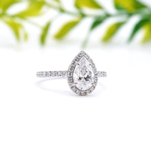 Load image into Gallery viewer, Montevalle Pavé Pear Platinum