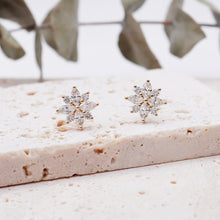 Load image into Gallery viewer, Lucce Constance Si Earrings 0.96CTW Lab Diamond 18K Yellow Gold
