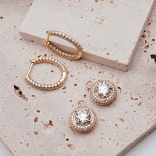 Load image into Gallery viewer, Lucce Montevalle Dangling Earrings Diamond