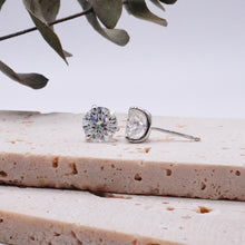 Load image into Gallery viewer, Lucce Jasmine Stud 2.00CTW SUPERNOVA Moissanite 14K White Gold