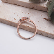 Load image into Gallery viewer, Lucce Sophia Siena Pavé Pear Rosé Pink Diamond