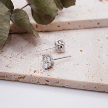 Load image into Gallery viewer, Kaela Earrings Round Moissanite