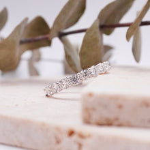 Load image into Gallery viewer, Lucce Civini 9-Stone 2.25CTW Premium Moissanite 14K White Gold