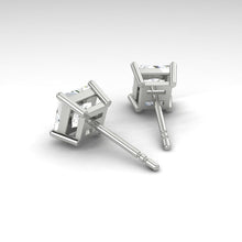 Load image into Gallery viewer, Princess Diamond Stud Earrings in the Philippines
